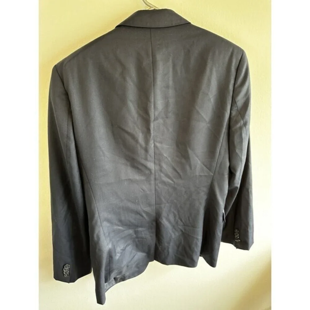 Hugo Boss Supernavy super130 Blazer Mens 38R Navy Blue‎ Lined Wool